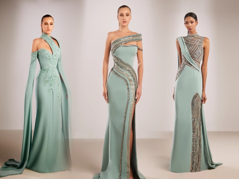 REVERIECOUTURE BY ABED YASSINE FALL WINTER - ice green