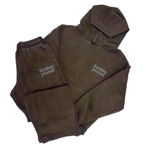 Broken Planet Basics Washed Mocha Brown Tracksuit