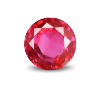 round ruby stone
