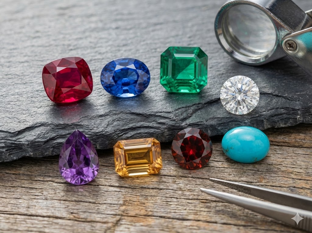 various gemstones