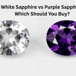 White Sapphire and Purple Sapphire stones