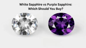 White Sapphire and Purple Sapphire stones