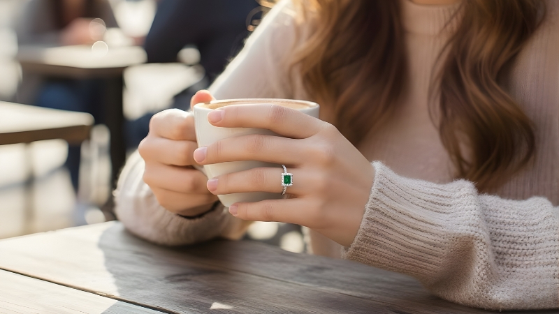 emerald gemstones ring