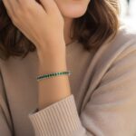 emerald gemstones bracelet