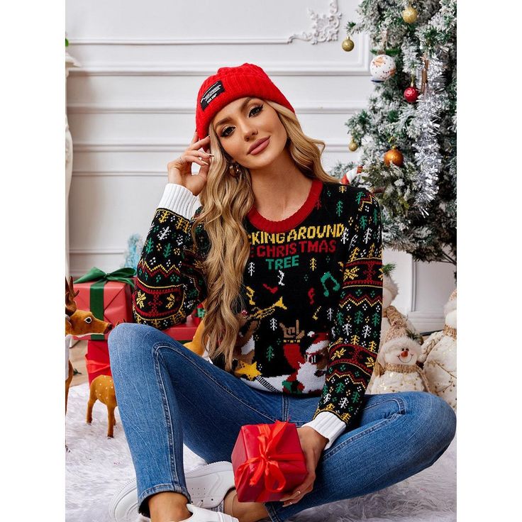 Bombs Ugly Christmas Sweater LED Lights