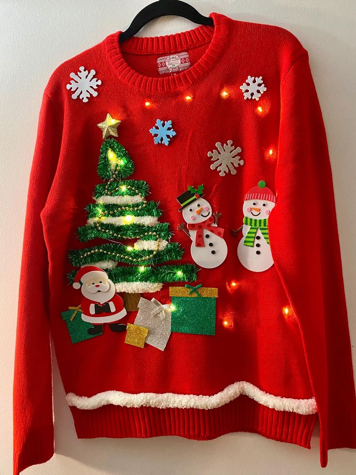 The 3D Candy Canes Extreme Ugly Christmas Sweater