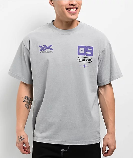 Ninth Hall Clothing import-Nights-Vintage-Grey-T-Shirt