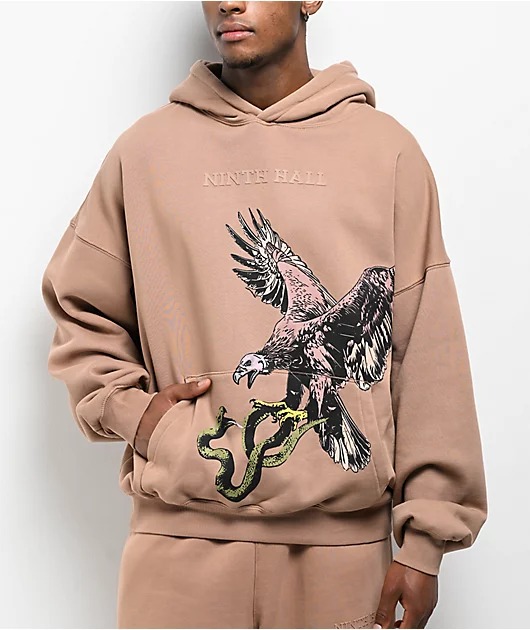 Vulture Ninth Hall Clothing Brown Hoodie