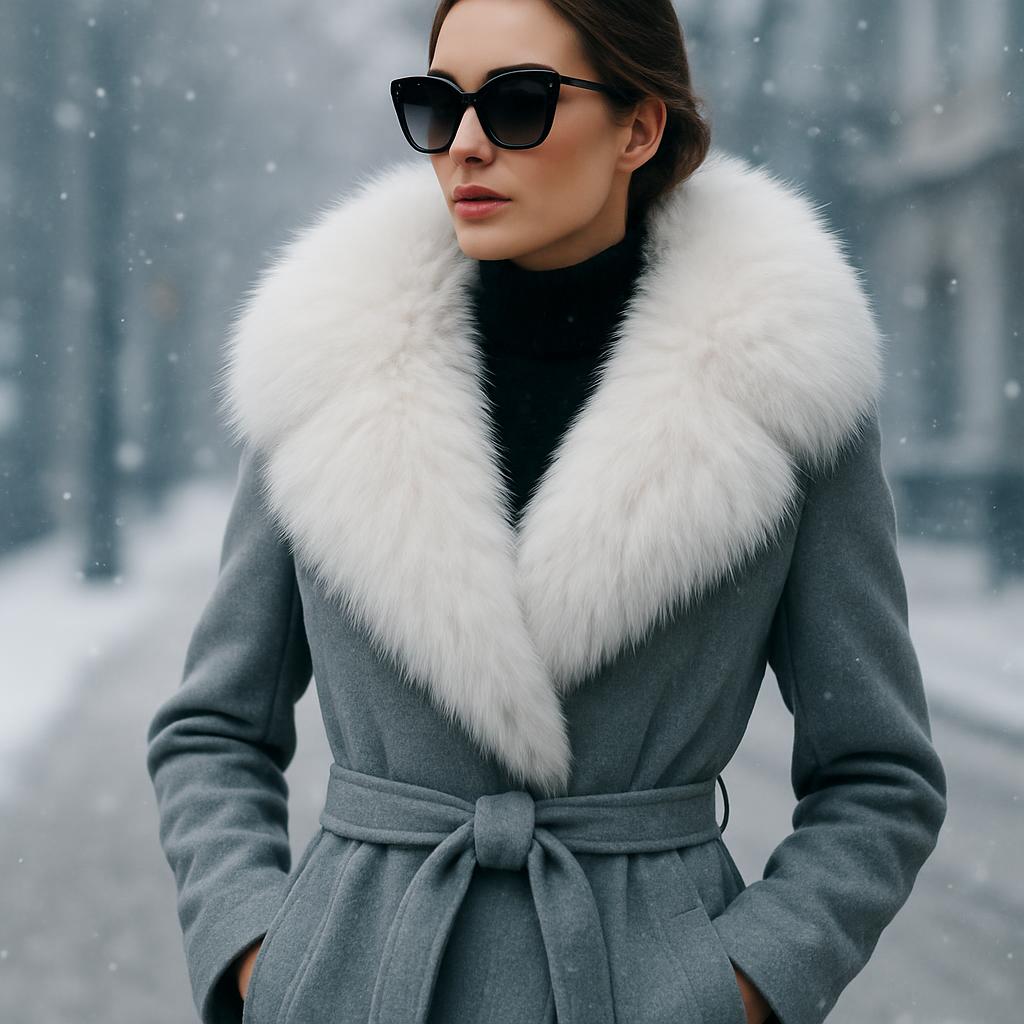 woman in a statement piece jacket