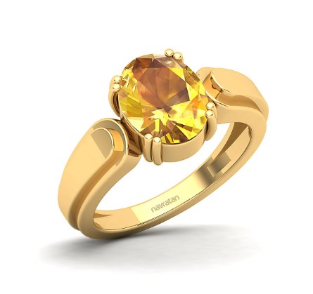 Yellow sapphire rings for women
