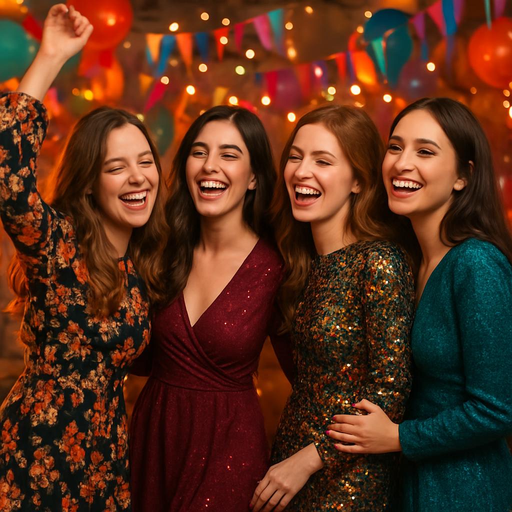 Party dresses with sleeves